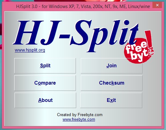 halaman awal HjSplit