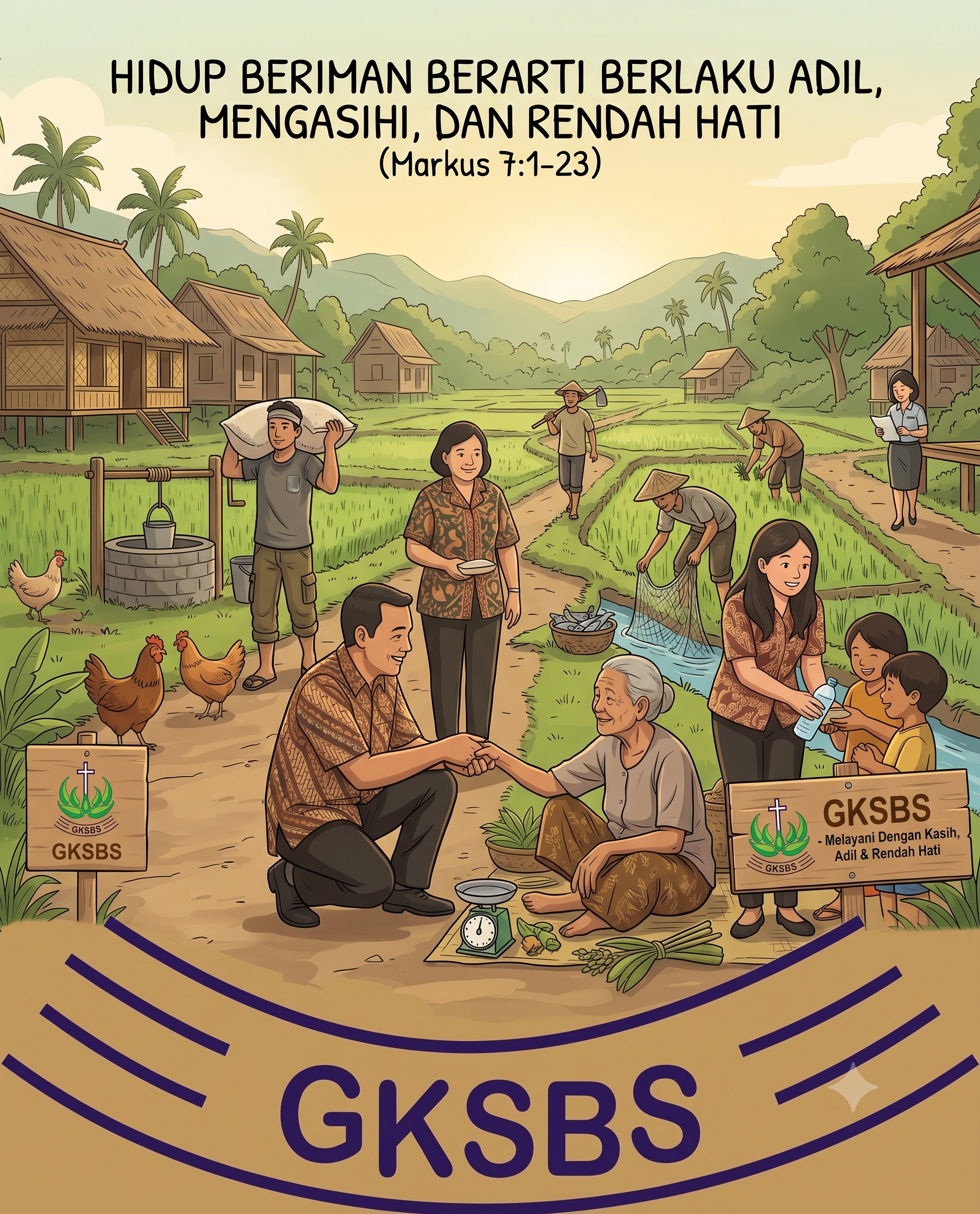 Hidup Beriman Berarti Berlaku Adil, Mengasihi dan Rendah Hati